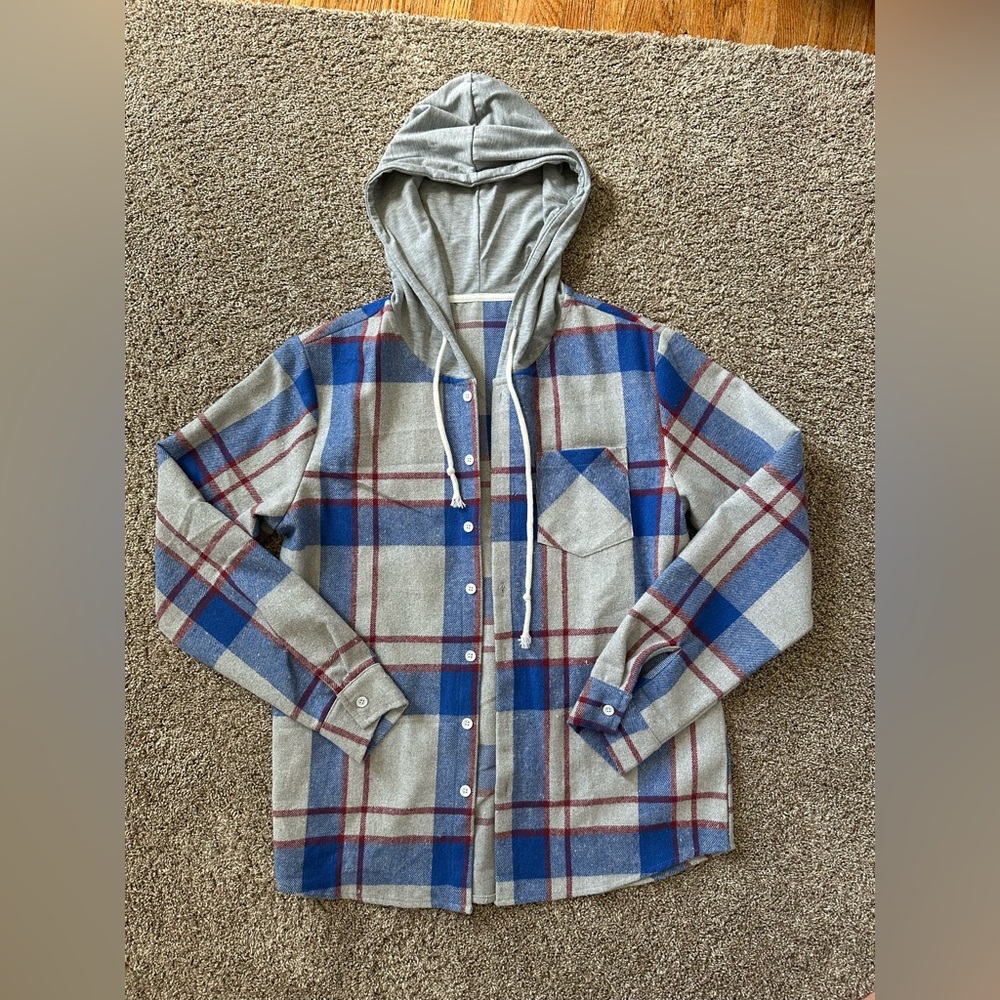 Women’s Flannel Button Up Jacket